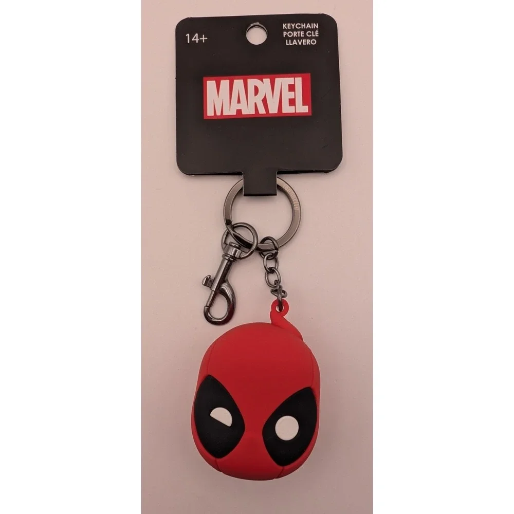 Loungefly Deadpool Superhero Keychain‎ 3D Head Marvel With Tags